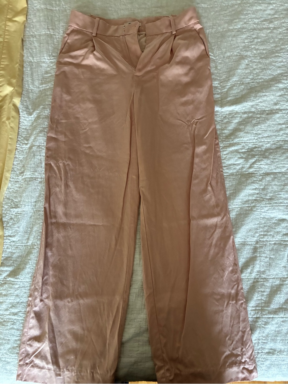 Madewell Blush Wide-Leg Trousers